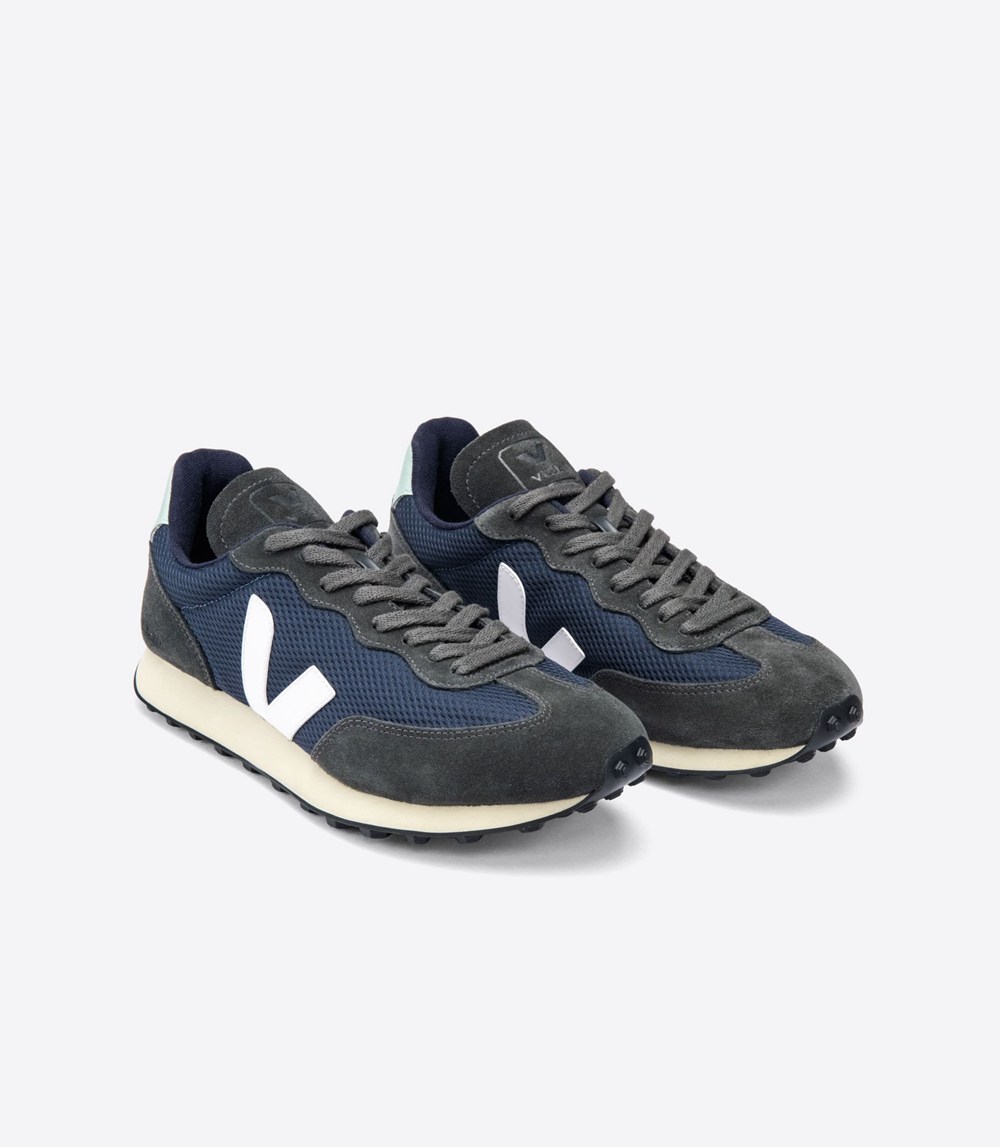 Veja Sneakers Mens - Rio Branco Alveomesh - Navy/White - 6497ZTYKE